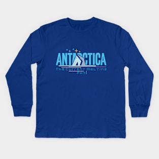 Antarctica the melting pot Kids Long Sleeve T-Shirt